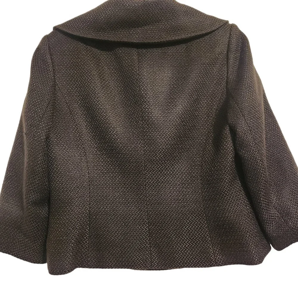Calvin Klein Lined Black Jacket Size 12 - Picture 9 of 10